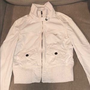 Cream Hollister Classic Jacket